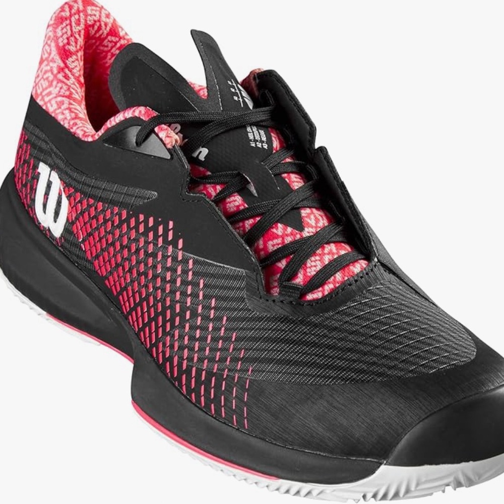 Kaos Swift 1.5 Clay Women's Tennis Shoe, Black/Phantom/Diva Pink, Women's 9.5